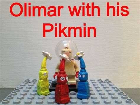 Custom Lego Olimar with his Pikmin | Custom lego, Lego, Legos