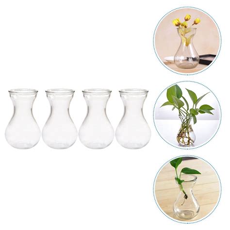 Pcs Hyacinth Vase Small Glass Vases Centerpieces Clear Hyacinth