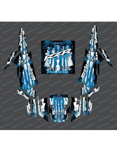 Kit Decoration Drop Edition Blue IDgrafix Polaris RZR 1000 Tu