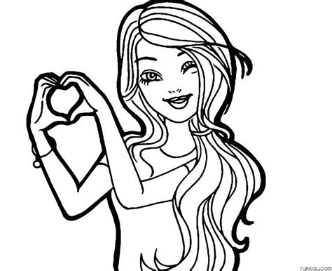 Barbie Face Coloring Pages