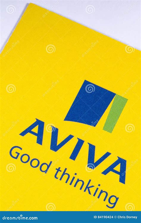 Aviva Insurance Company Logo Editorial Stock Image Image Of Finances