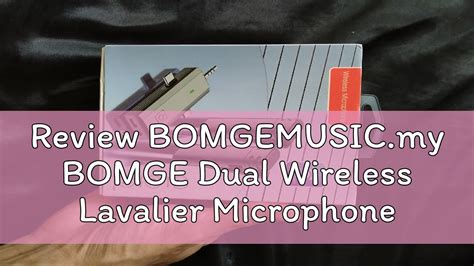 Review Bomgemusicmy Bomge Dual Wireless Lavalier Microphone For Iphone