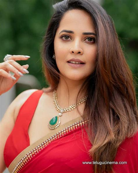 Anasuya In Red Hot Saree Look Telugu Cinema