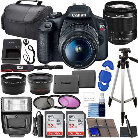 Canon Eos Rebel T7 Kit Con Lentes Ef S 18 55mm Y Ef 75 300mm Amazon