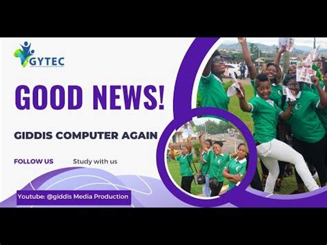 Good News Good News Good News Giddis Computer Training Center Is