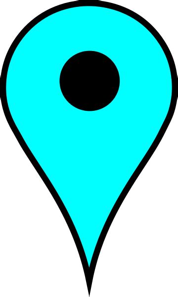 Map Pin Light Blue Clip Art at Clker.com - vector clip art online ...
