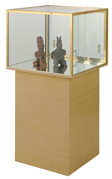 Square Pedestal Display Case Premium Laminate