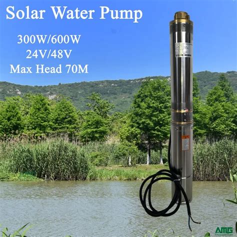 W V Dc Submersible Stainless Steel Solar Water Pump With Build In