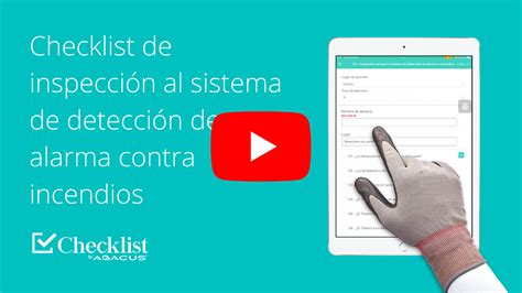 Checklist de inspección al sistema de detección de alarma contra