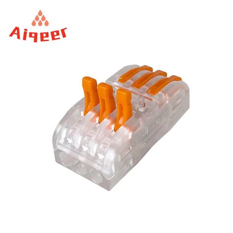 Buy Way Ports Quick Push In Wire Terminal Block Transparent