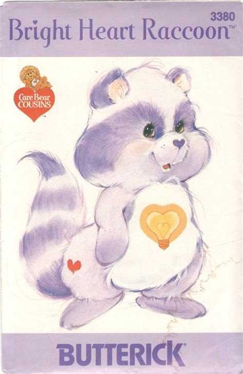 Butterick Care Bear Cousin Stuffed Toy Package Includes Pattern