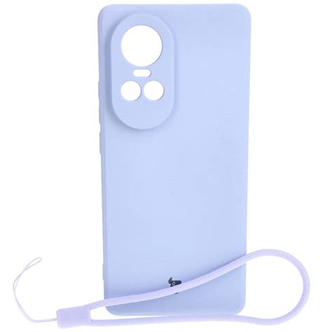 Etui Bizon Case Silicone Sq Do Oppo Reno 10 Pro 5G Jasnofioletowe