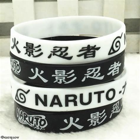 1pc anime pulseira de silicone pulseiras de mão dos desenhos animados