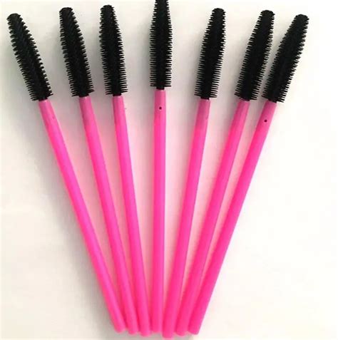 1000pcslot Silicone Women Mascara Brushes Health Eyelash Brush Disposable Mascara Applicator