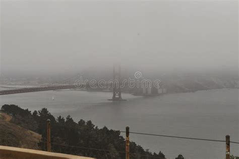 Beautiful Golden Gate Bridge on a Foggy Day in San Francisco Stock ...