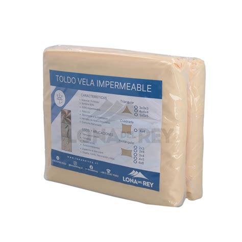 Ripley Vela Sombreadora Toldo Impermeable Rectangular X Beige