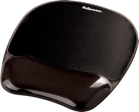 Fellowes Mouse Mat Wrist Support Crystals Gel Mouse Pad With Non Slip