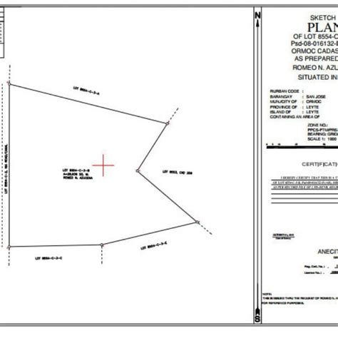 Artambot: I will draw a sketch plan of your land base on your lot title ...