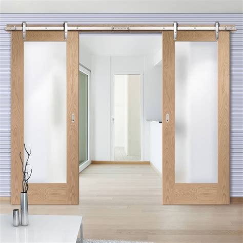 20 Double Barn Doors Glass