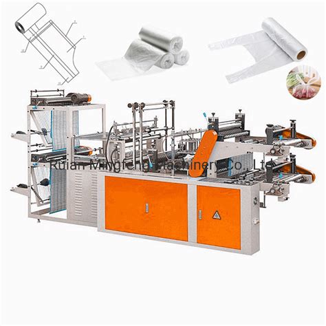 Automatic Paper Core Rolling Plastic Bag Making Machine China Rolling