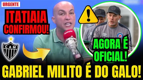 ITATIAIA CONFIRMOU GABRIEL MILITO É O NOVO TREINADOR DO ATLÉTICO MG