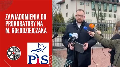 Sebastian Łukaszewicz Zawiadomienia do prokuratury na M