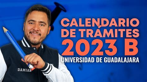 Calendario de trámites 2023 B UDG YouTube