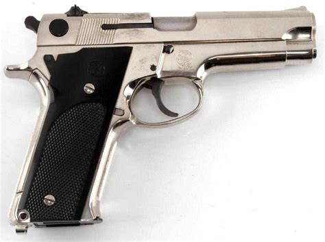 Smith And Wesson Model 59 Nickel Plated 9mm Pistol