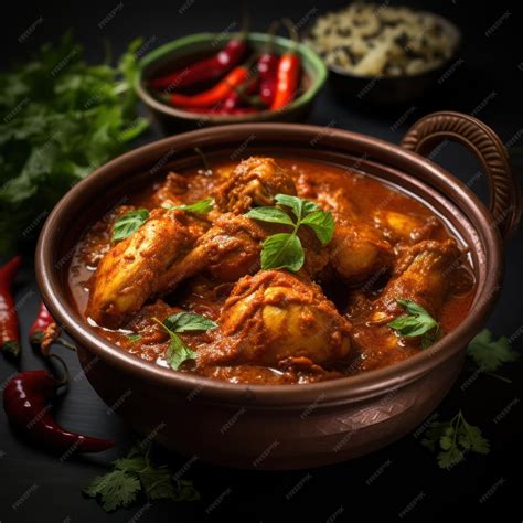 Premium Photo | An Andhra Chicken Curry with Bold Indian Southern Flavors