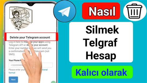 Telegram Hesab N Kal C Olarak Silme Telegram Hesap S Lme