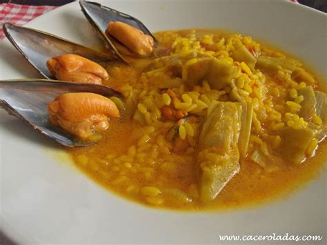 Arroz Caldoso Con Mejillones Y Alcachofas CACEROLADAS Arroz Caldoso