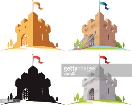 Castle Tower Vector Building Stock Clipart Royalty Free FreeImages