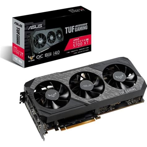 ASUS Carte Graphique Radeon TUF RX 5700XT O8G Gaming 8 Go Cdiscount