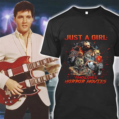 Best Just A Girl Who Loves Horror Movies Shirt Freddy Krueger Jason