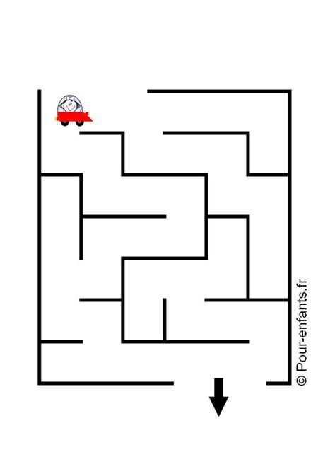 Labyrinthes Faciles Imprimer Pour Enfants De Maternelle Charades