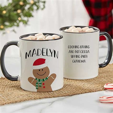 Baking Spirits Bright Personalized Christmas Mug Oz Black