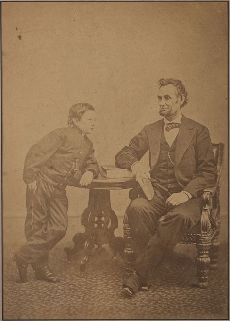 Portrait Of Abraham Lincoln With His Son Tad The 19th Century Rare