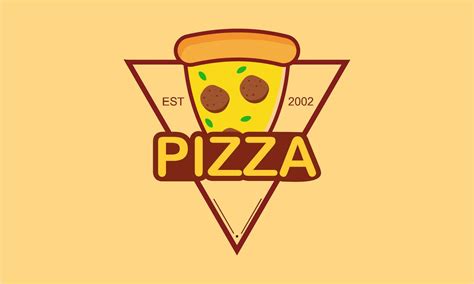 Pizza Cafe Logo Emblem For Fast Food Restaurant Vector Art At