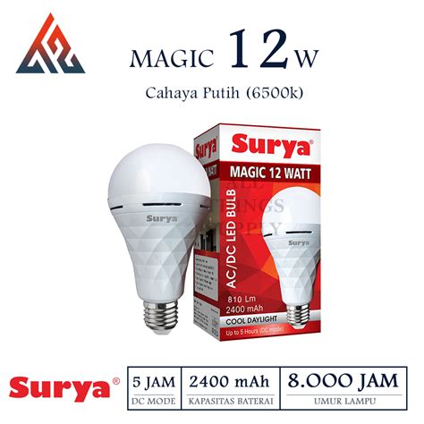 Jual Surya Magic Lampu Bohlam LED 12W Bulb Emergency Lamp 12 Watt