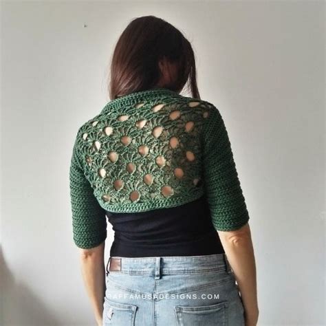 Crochet Glitzy Bolero Free Pattern RaffamusaDesigns