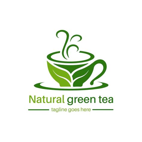 Premium Vector Green Tea Logo Vector