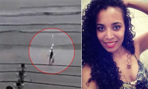 Footage Shows Woman Flung To Ground After Being Struck By Lightning In Brazil Daily Mail Online