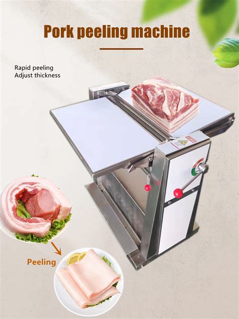 Safe Packaging Meat Slicer Meat Cutter Pork Skin Peeling Machine Pork