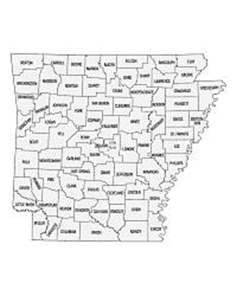 Printable Arkansas County Map