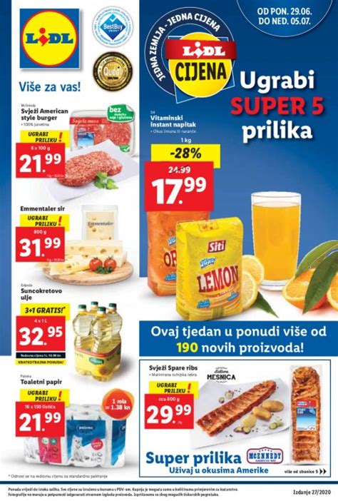 Lidl katalog Akcija 29 06 05 07 2020 Njuškalo katalozi