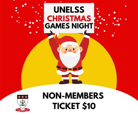 Une Life Christmas Games Night Get Together Non Members Ticket