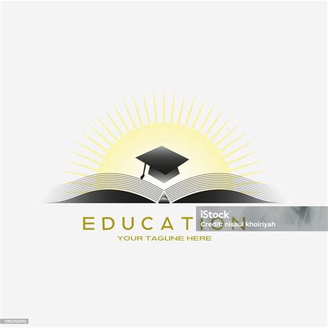 logo pendidikan ilustrasi stok  gambar  buku logo