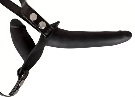 Strap On Cu Dildo Inclus You Toys Dublu Negru Cm Cel Ro