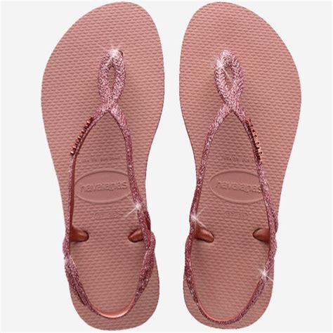 Havaianas 哈瓦仕 巴西人字拖 官方唯一授權 女款涼鞋 Luna亮粉粉 Havaianas官方唯一授權專賣店 Iopen Mall