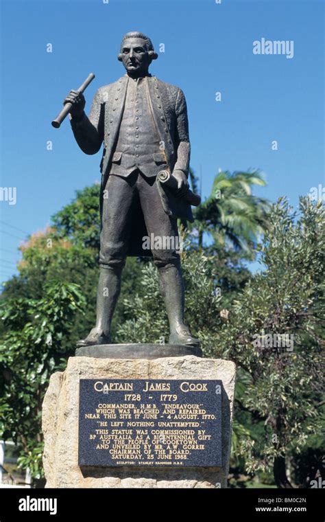 Captain Cook Statue Cooktown Queensland Australien Stockfotografie